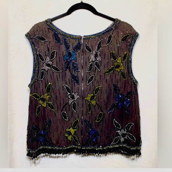 Stunning Black Beaned Shirt. One of a kind - Picture 4 of 4